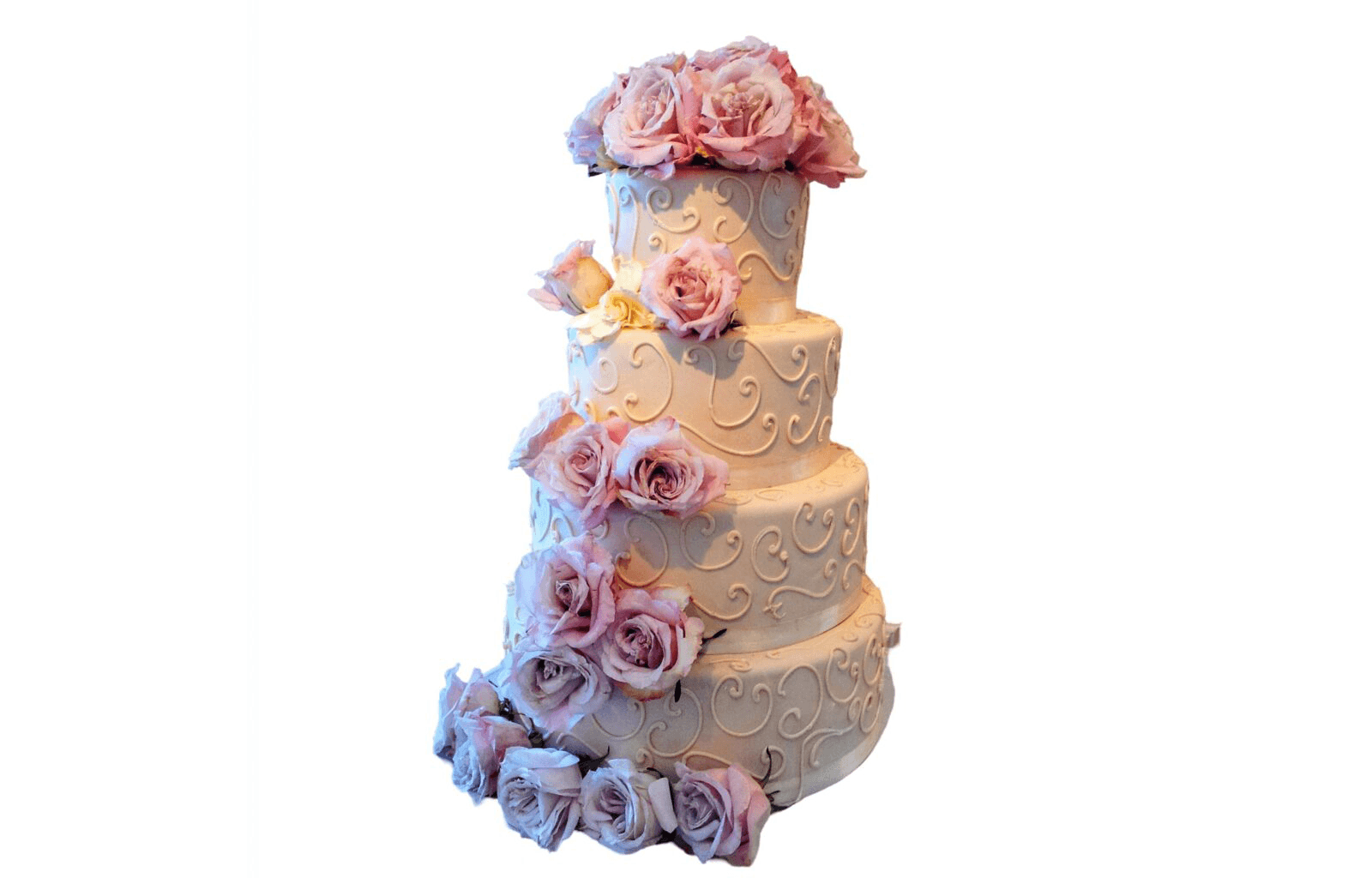 Veniero's decorated wedding cake